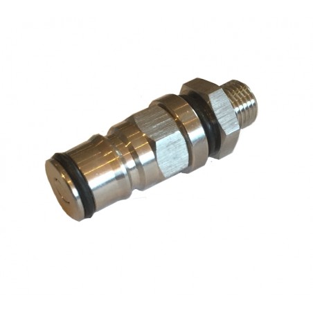Ball Lock Liquid Post to 14 BSP Bulkhead Assembly-KegLand- Ball Lock Disconnect Fittings