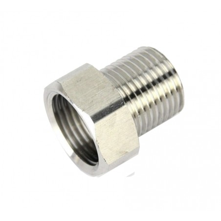 SS 5/8" BSP Female to 1/2" BSP Male Adaptor-KegLand- Faucets and Shanks