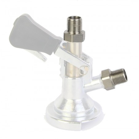 SS 5/8" BSP Female to 1/2" BSP Male Adaptor-KegLand- Faucets and Shanks