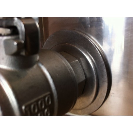 2 Piece 1/2" Weldless Tap Kit Stainless Steel SS316-Angel Homebrew- Valves and Tap Kits