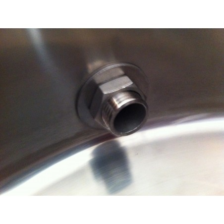 2 Piece 1/2" Weldless Tap Kit Stainless Steel SS316-Angel Homebrew- Valves and Tap Kits