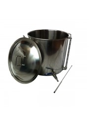 70L Acier pot d'acier avec robinet et le verre de vue