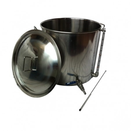 70L Stainless Steel Pot with Tap and Sight Glass