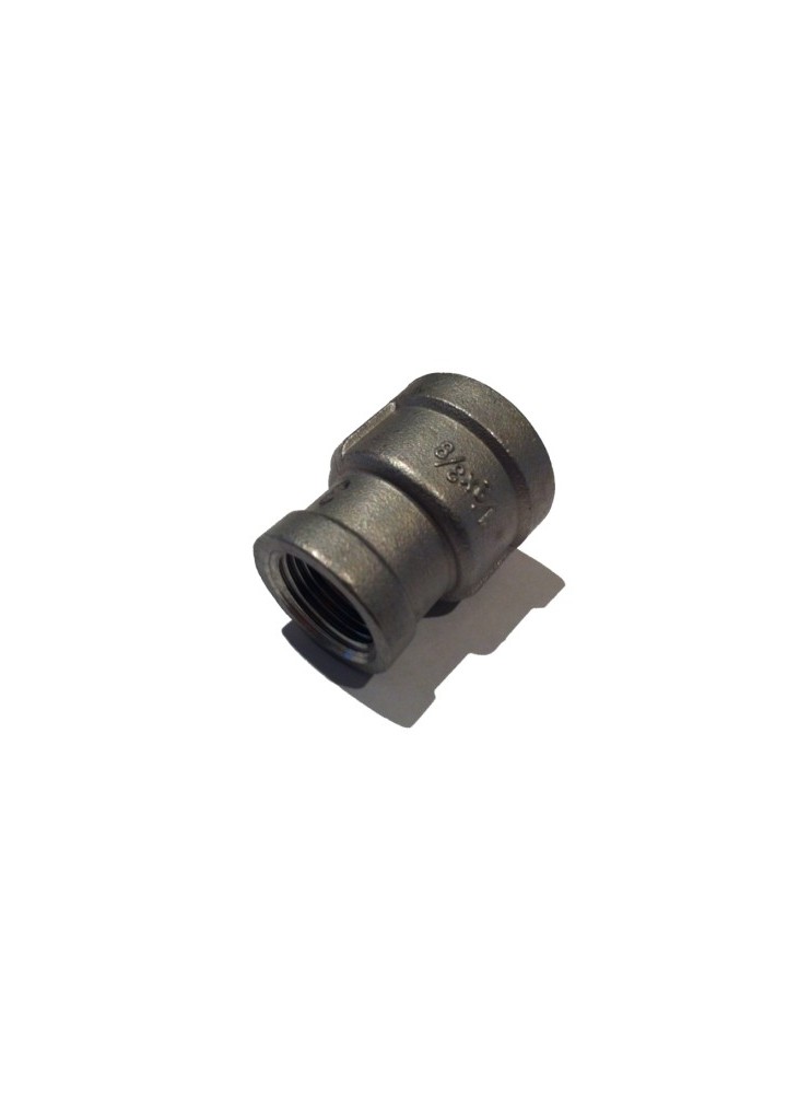 1/2" to 3/8" BSP Reducing Socket Stainless Steel SS316-- Stainless Steel Fittings