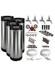 Quadruple Faucet Kegerator / Keezer Kit