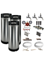 Triple Faucet Kegerator / Keezer Kit