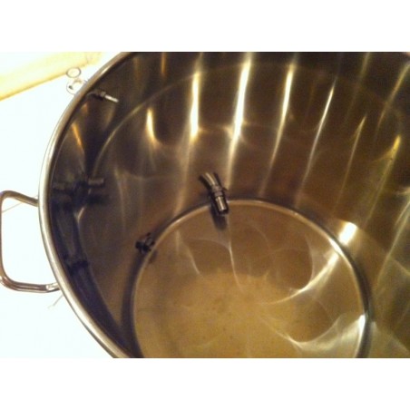 50L Stainless Steel Pot with Tap and Sight Glass