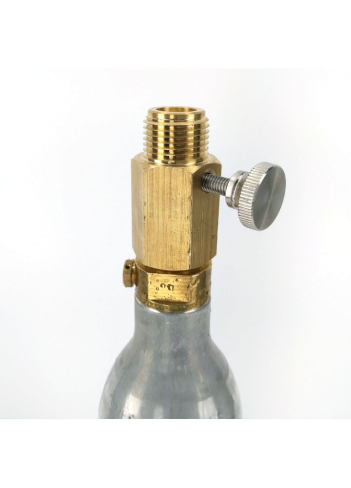 Deluxe SodaStream Cylinder Adapter (with Pin Adjustment)-KegLand- Gas Regulators & Parts