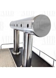 6 Faucet TT Bar Font-Brushed Stainless Steel