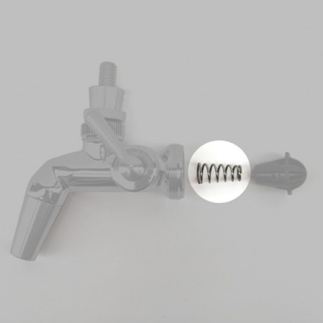 Nukatap Flow Control Gen 1 Auto Close Spring-KegLand- Faucets and Shanks