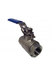 2 Piece 1/2" Full Bore Ball Valve Stainless Steel SS316-- Valves and Tap Kits
