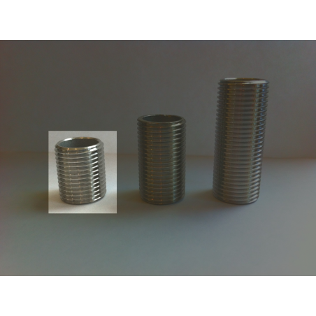 1/2" BSP Parallel Nipple 25mm Long Stainless Steel SS316-- Stainless Steel Fittings