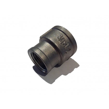3/4" to 1/2" BSP Reducing Socket Stainless Steel SS316-- Stainless Steel Fittings