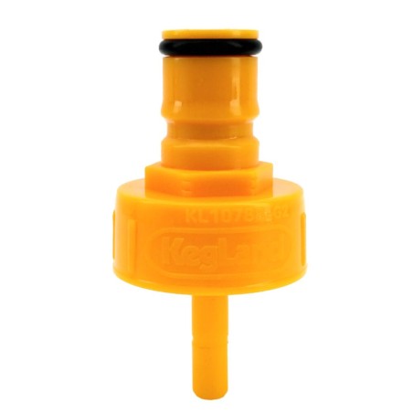 Yellow Plastic Ball Lock Carbonation Cap