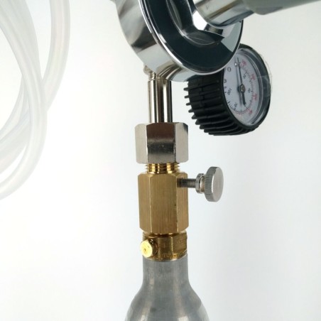 Deluxe SodaStream Cylinder Adapter (with Pin Adjustment)-KegLand- Gas Regulators & Parts