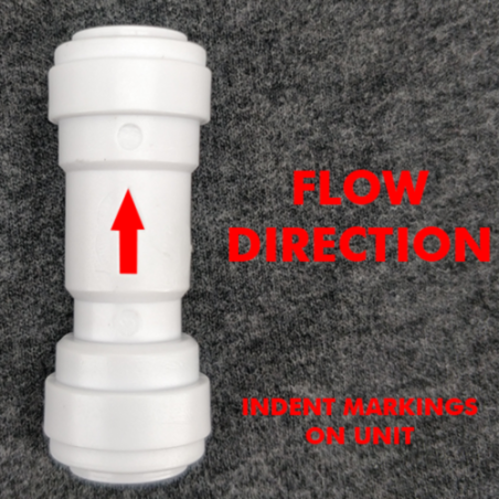 Duotight 9.5mm (3/8”) Female x 9.5mm (3/8”) Female One Way Check Valve (Gas)-KegLand- Duotight Fittings
