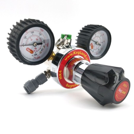 Dual Gauge Regulator Mk4 Multi Gas CO2/N2 - Type 30-KegLand- Gas Regulators & Parts