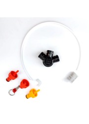 PCO38 Tapping Head Kit (Silicone Elbow, Tube, PRV, Carbonation caps and Filter)-KegLand- Oxebar PET Kegs