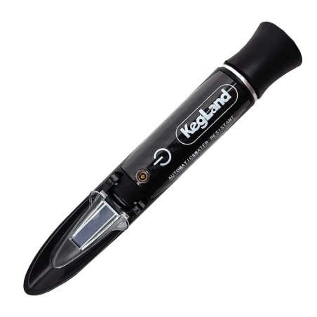 Saber LED Refractometer - Water Resistant - Three Scale (incl Case, Charging Cable)-KegLand- Specific Gravity