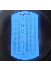 Saber LED Refractometer - Water Resistant - Three Scale (incl Case, Charging Cable)-KegLand- Specific Gravity