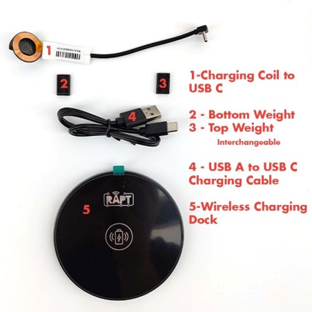 Complete Wireless Charging Kit for RAPT Pill Hydrometer-KegLand- Specific Gravity