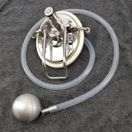 Keg Lid with Liquid Corny Post + SS Float + 80cm Silicone Hose (The Corny Floater)-KegLand- Kegs, Spares and Accessories