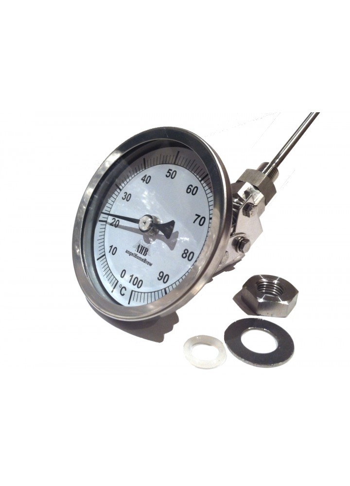 83mm Adjustable Head Stainless Steel Thermometer