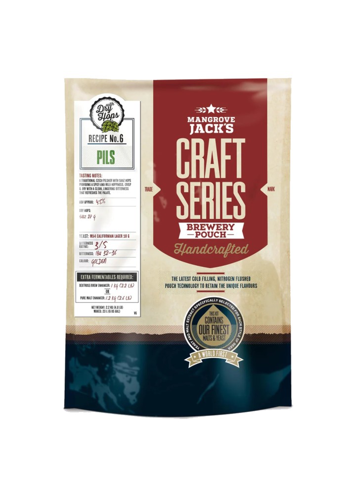Mangrove Jacks Pils with Dry Hops Craft Series Beer Kit - 2.5kg