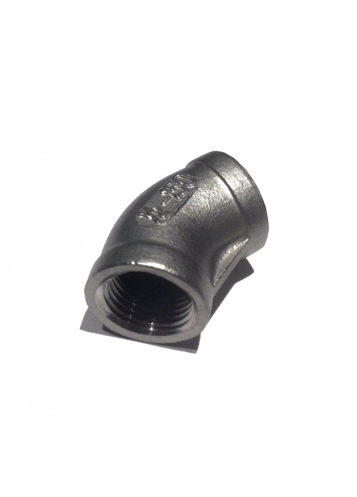1/2" BSP 45° Elbow Stainless Steel SS316-- Stainless Steel Fittings