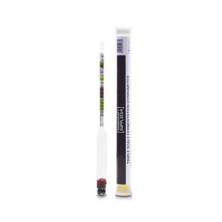 Triple Scale Hydrometer with Trial Jar-Handcraft Supplies- Specific Gravity