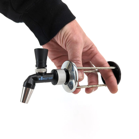 NukaTap Mini - Wall Mount Shank Kit (duotight 8mm 5/16)-KegLand- Faucets and Shanks