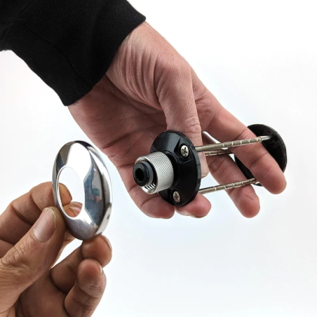 NukaTap Mini - Wall Mount Shank Kit (duotight 8mm 5/16)-KegLand- Faucets and Shanks