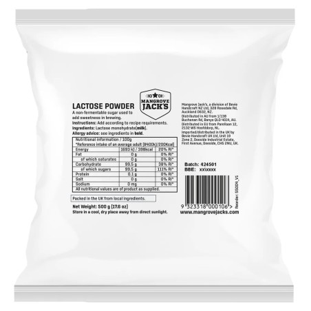 Mangrove Jack's Lactose 500g-Mangrove Jack's- Sugars / Beer Enhancers
