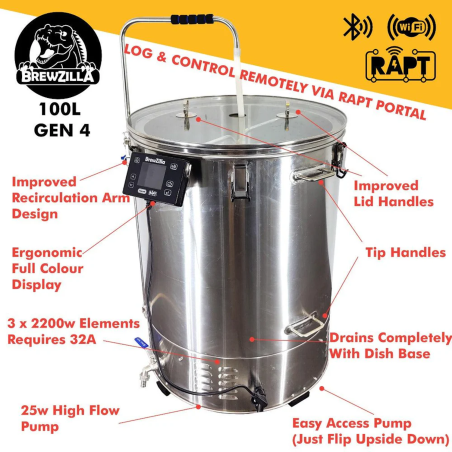 BrewZilla Gen 4 100L All-In-One Microbrewery-KegLand- Brewzilla Microbrewery