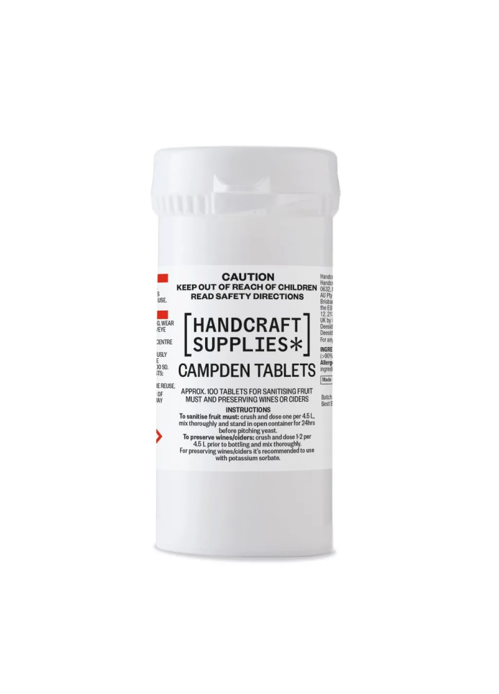 Campden Tablets x 100-Handcraft Supplies- Chemicals/Additives