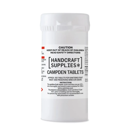 Campden Tablets x 100-Handcraft Supplies- Chemicals/Additives