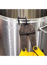 Stainless Lid Clamp Set (4 Pieces) for BrewZilla and DigiBoil-KegLand- Spares