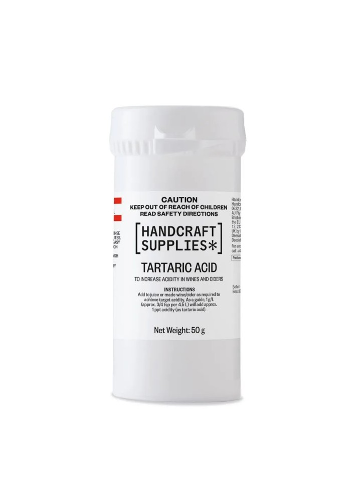 Tartaric Acid 50g-Handcraft Supplies- Chemicals/Additives