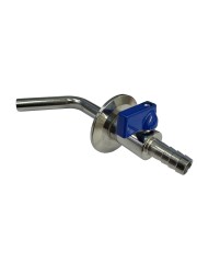 1.5" Tri-Clamp Valve with Rotary Racking Arm-- Tri-Clamp Fittings