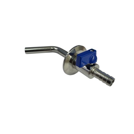 1.5" Tri-Clamp Valve with Rotary Racking Arm-- Tri-Clamp Fittings