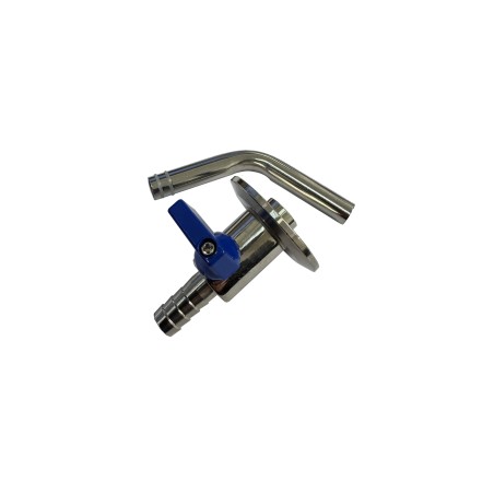 1.5" Tri-Clamp Valve with Rotary Racking Arm-- Tri-Clamp Fittings
