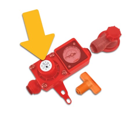Low Profile (Phillips Head Tamper Proof Adjusted Knob) for BlowTie & Inline Regulators-KegLand- FermZilla