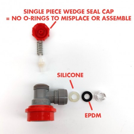 Duotight 6.35mm (1/4") Gas Ball Lock Disconnect-KegLand- Ball Lock Disconnect Fittings