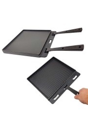 HIZO Cast Iron Double Sided Skillet (including 2 Handles)-HIZO- Pizza Equipment