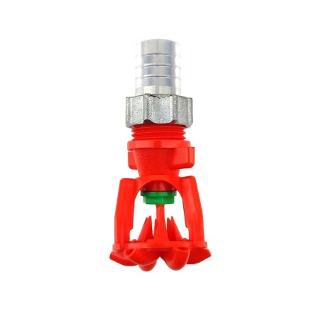 Little Red Spitfire - Low Volume CIP Spinning Spray Rotor (stainless swivel nut and barb )-KegLand- Cleaning / Sanitising