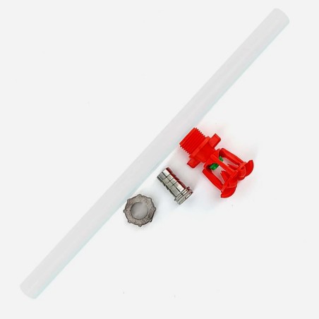 Little Red Spitfire - Low Volume CIP Spinning Spray Rotor (stainless swivel nut and barb )-KegLand- Cleaning / Sanitising
