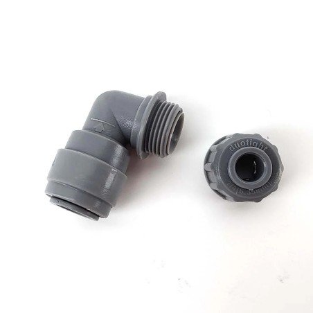 Duotight - 6.35mm (1/4'') Screwlock x 8mm (5/16'') - Reducer Elbow-KegLand- Duotight Fittings