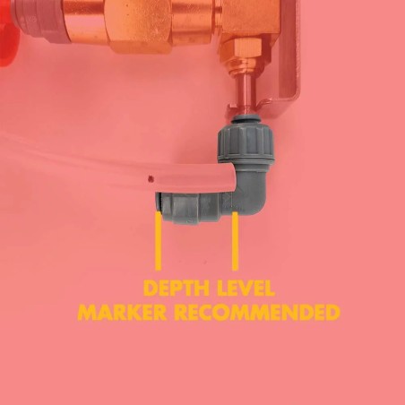 Duotight - 6.35mm (1/4'') Screwlock x 8mm (5/16'') - Reducer Elbow-KegLand- Duotight Fittings