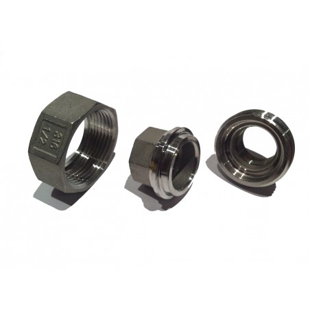 1/2" BSP Cone Seat Union Female x Female Stainless Steel SS316-- Cone Seat Union Fittings