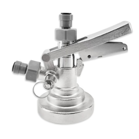 KeyKeg Coupler with PRV (includes 2 threaded fittings and one-way duckbill valve)-KegLand- Kegs, Spares and Accessories